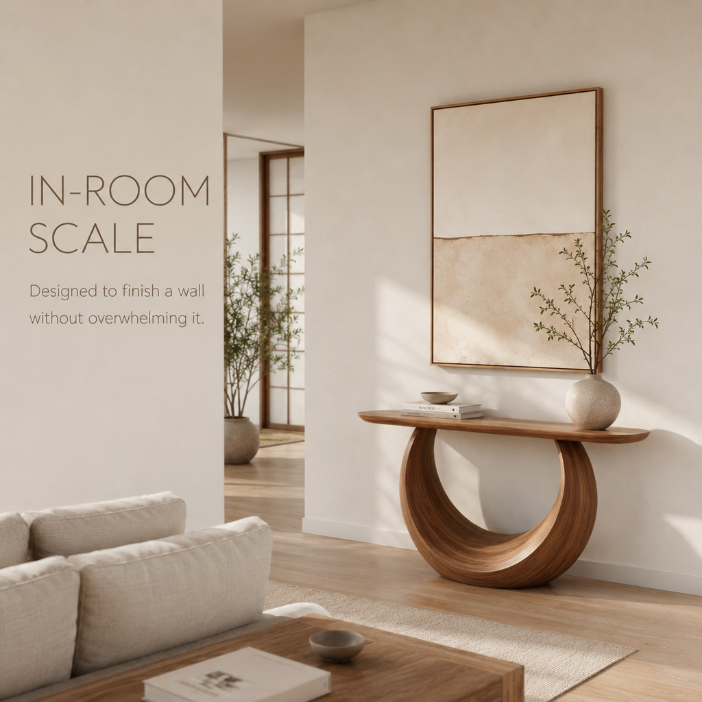 Eloise Rounded Statement Console Table - product detail 4