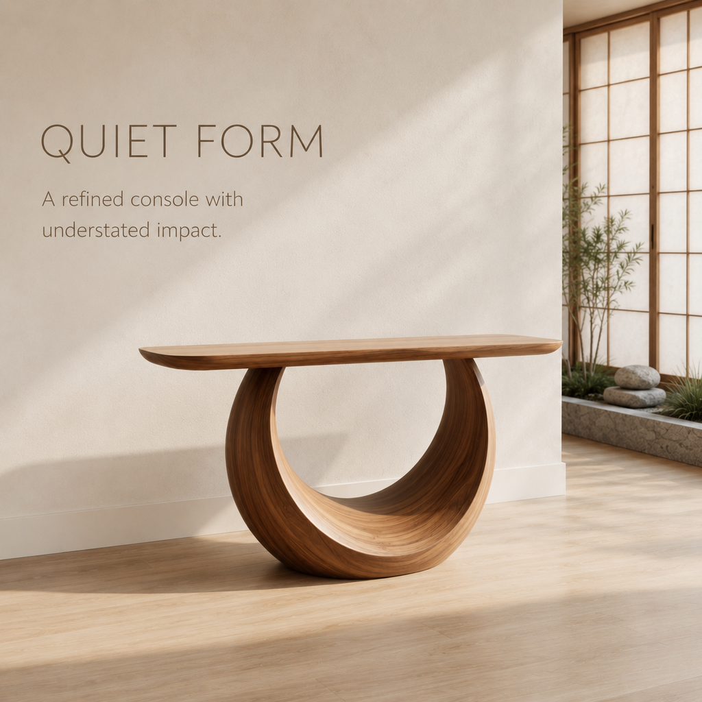 Eloise Rounded Statement Console Table - product detail 6