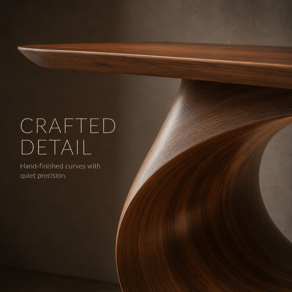 Brisa Modern Wood Console Table - product detail 5