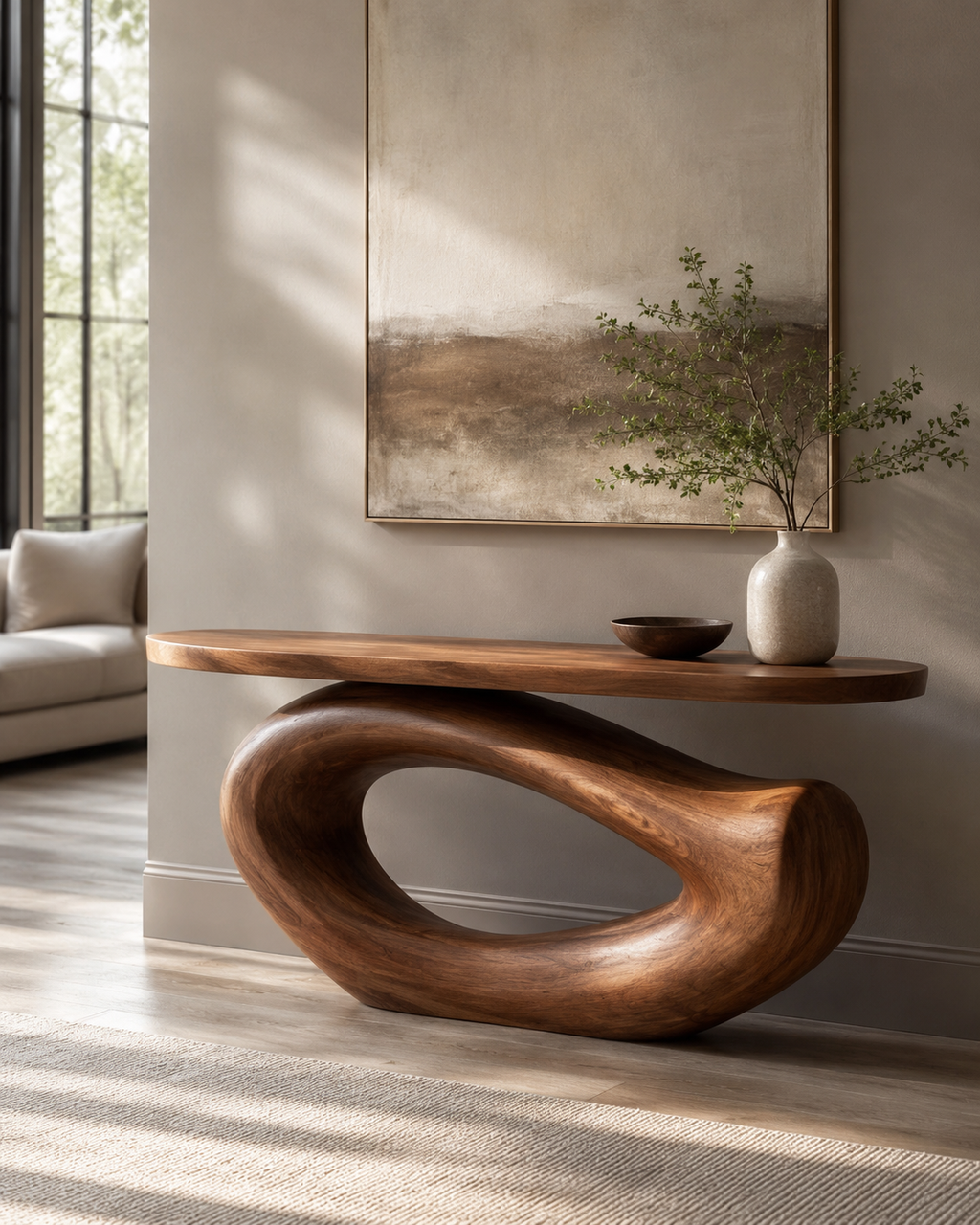Aveline Sculptural Console Table - main view