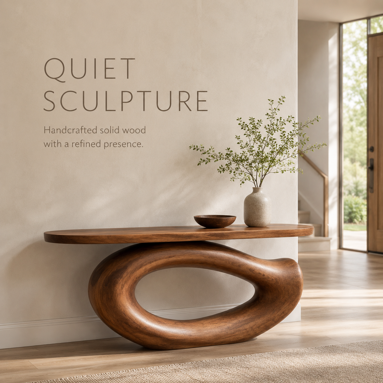 Aveline Sculptural Console Table - product image 02