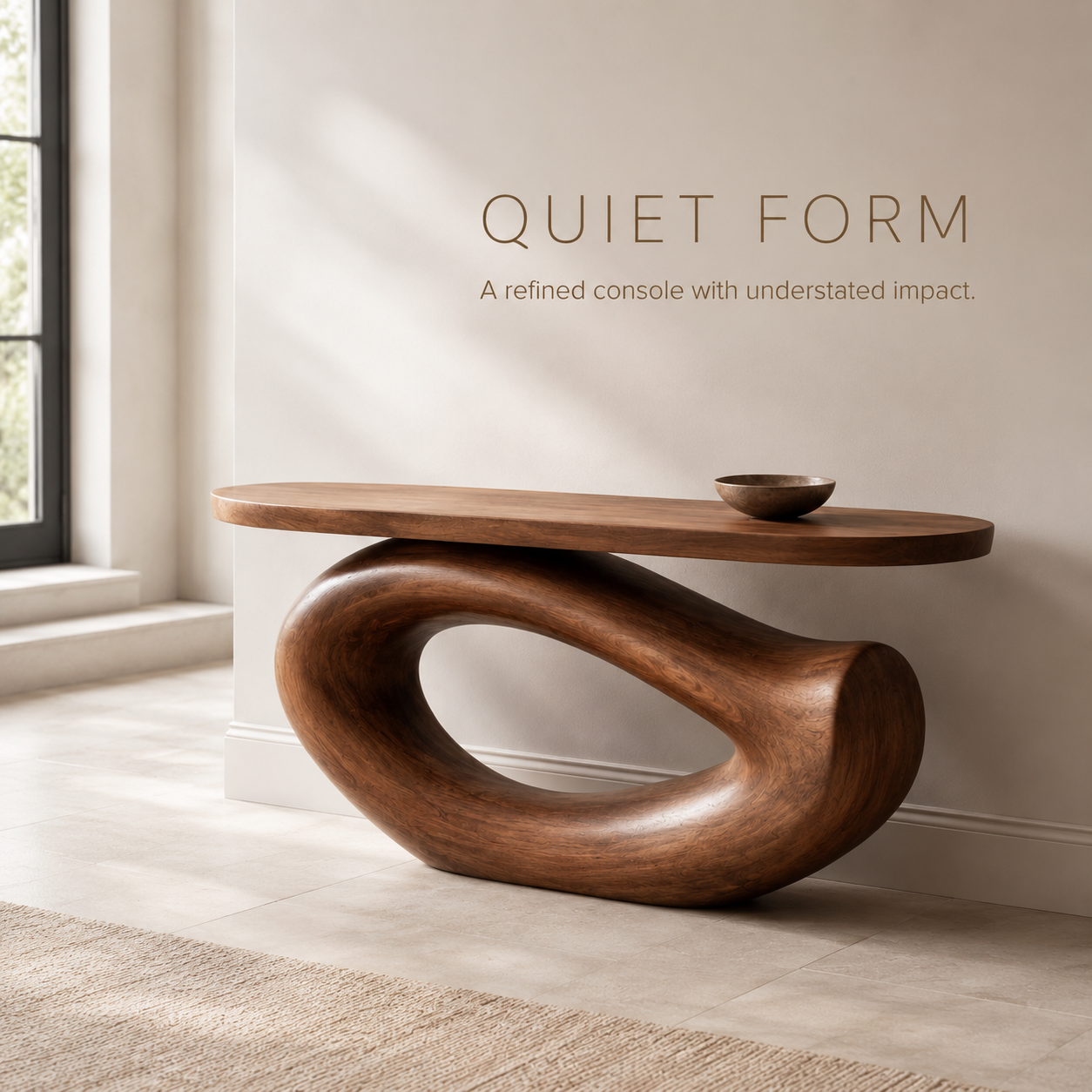 Aveline Sculptural Console Table - product image 04