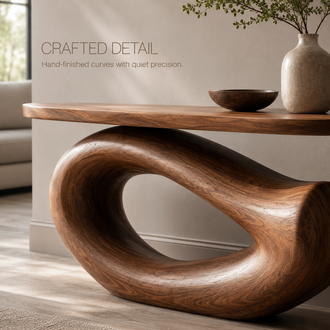 Aveline Sculptural Console Table - product image 07