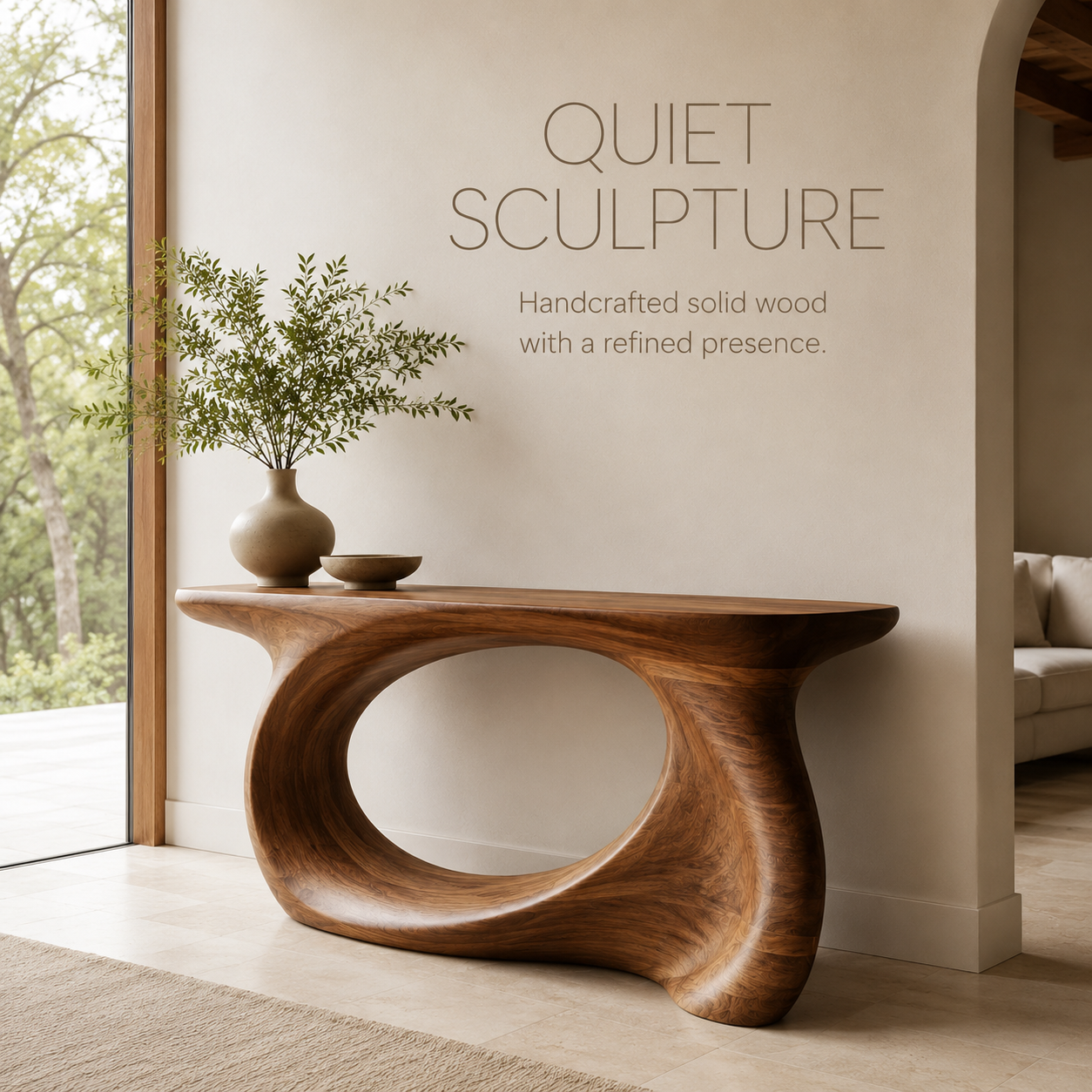 Calista Rounded Entry Console Table - product image 02