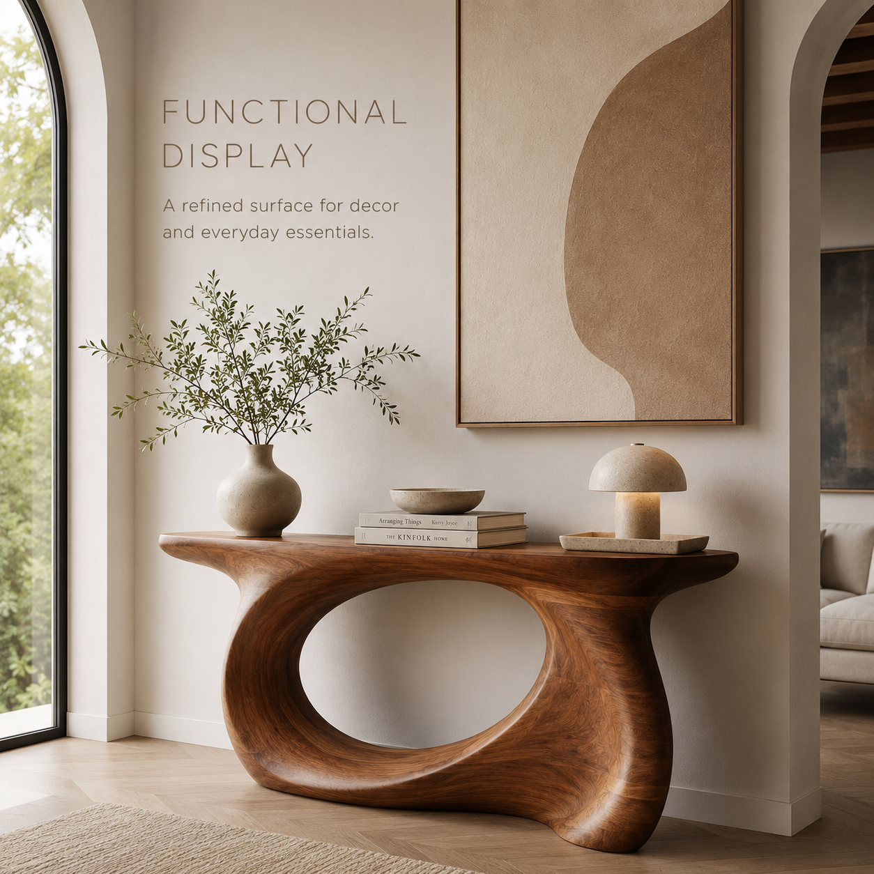 Calista Rounded Entry Console Table - product image 08