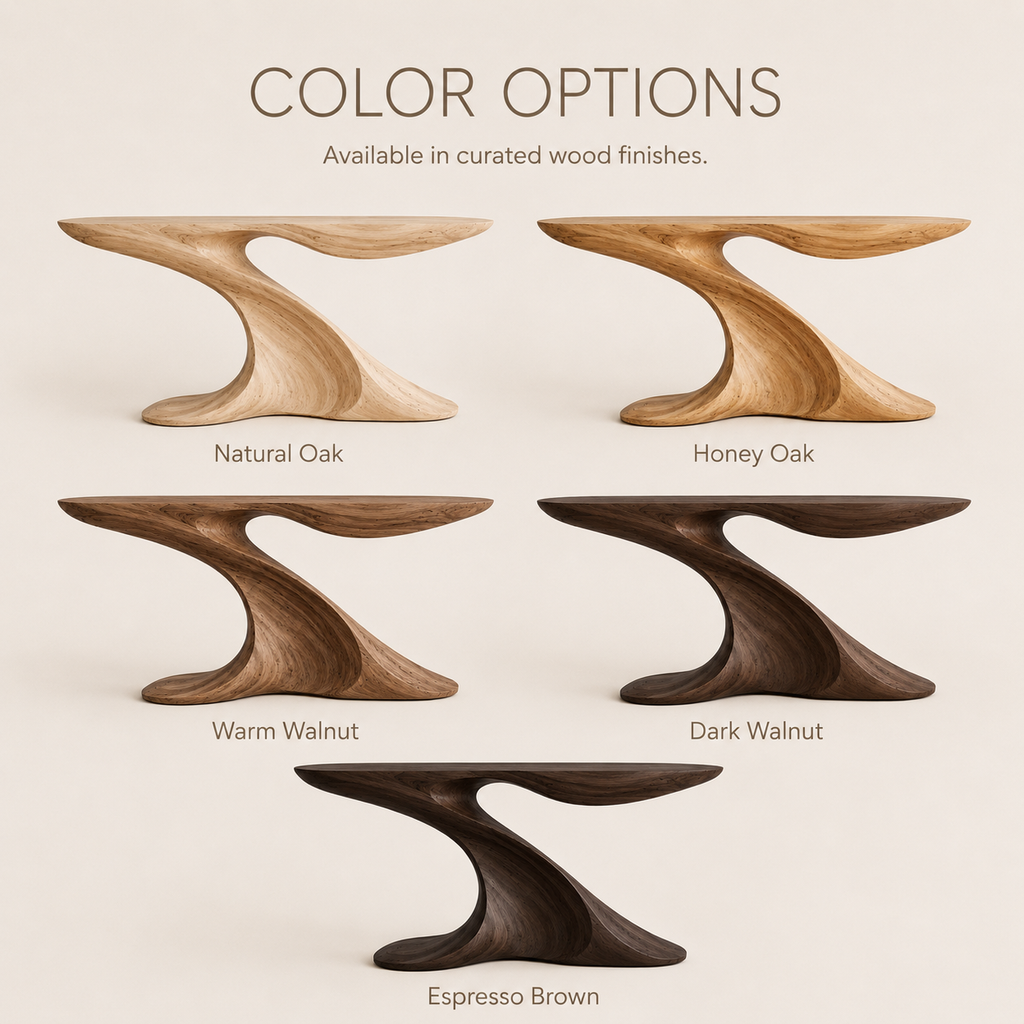 Darian Organic Wood Console Table - product image 07