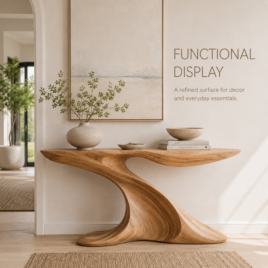 Darian Organic Wood Console Table - product image 08