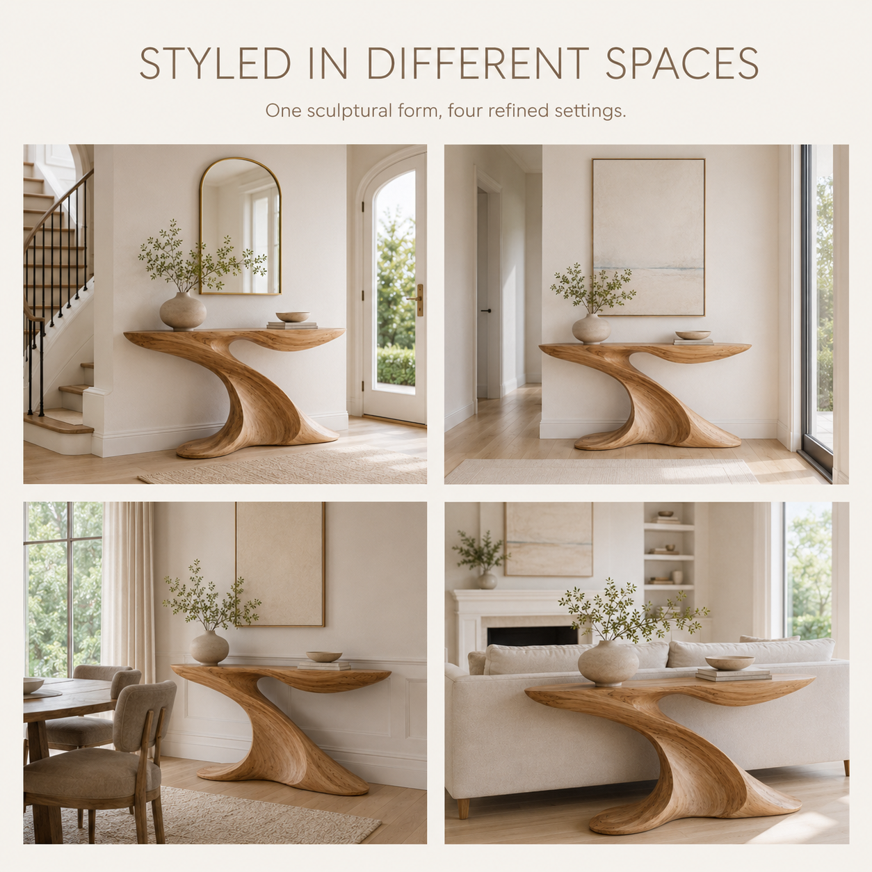 Darian Organic Wood Console Table - product image 11
