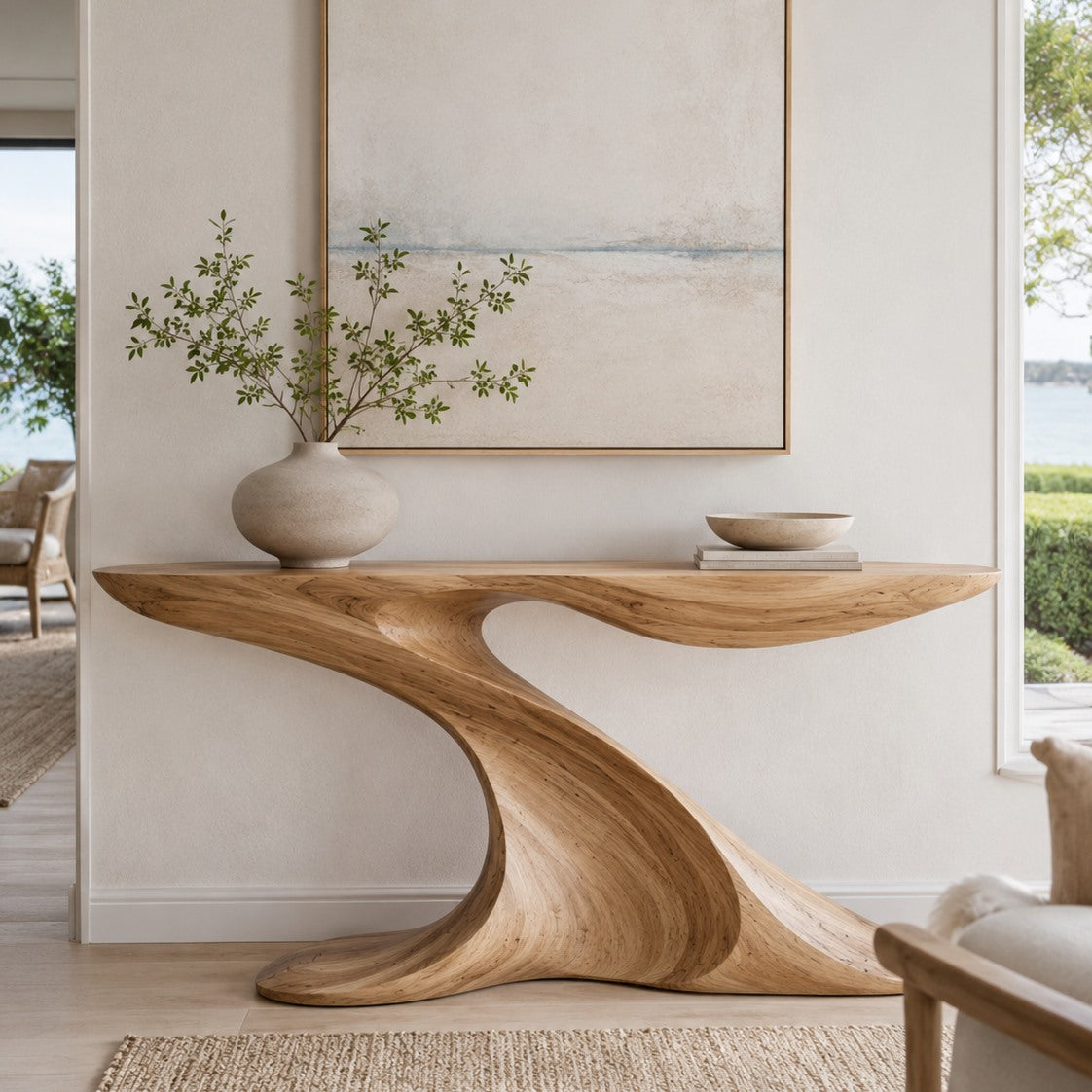 Darian Organic Wood Console Table - square cover image