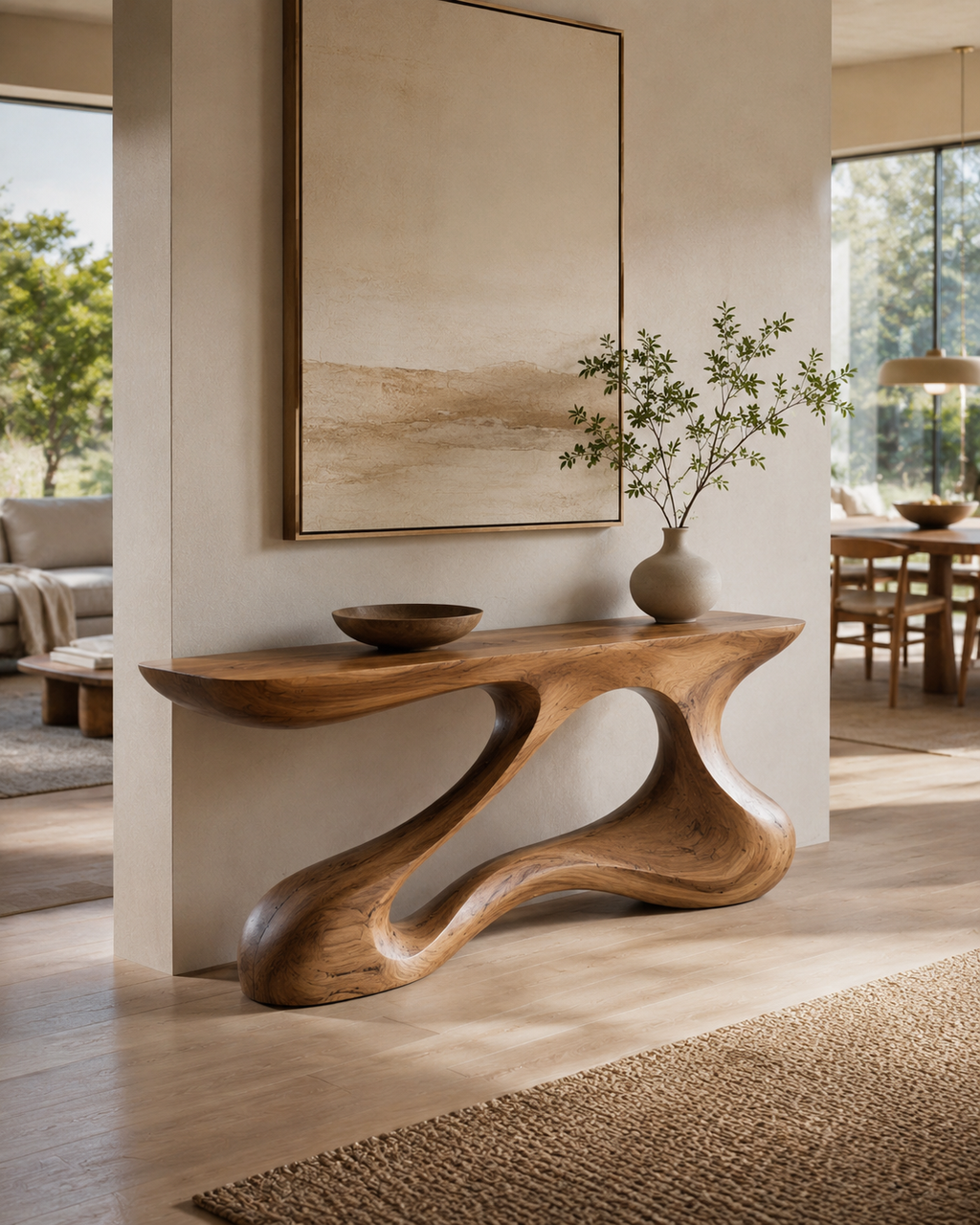 Galen Hollow Form Console Table - main view