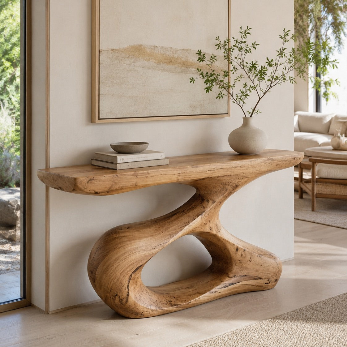 Isolde Sculpted Hall Console Table - square cover image
