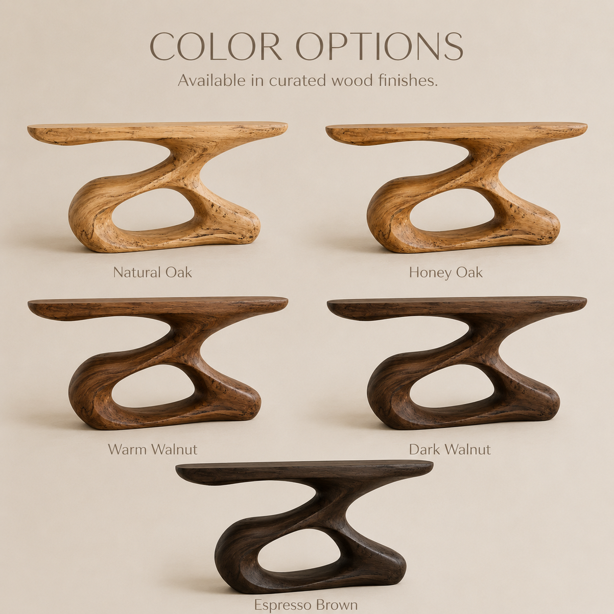 Isolde Sculpted Hall Console Table - product image 03