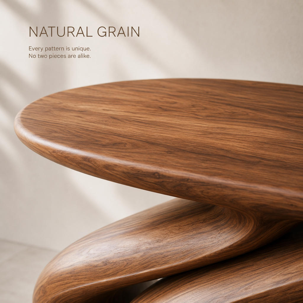 Juno Rounded Walnut Console Table - product image 05