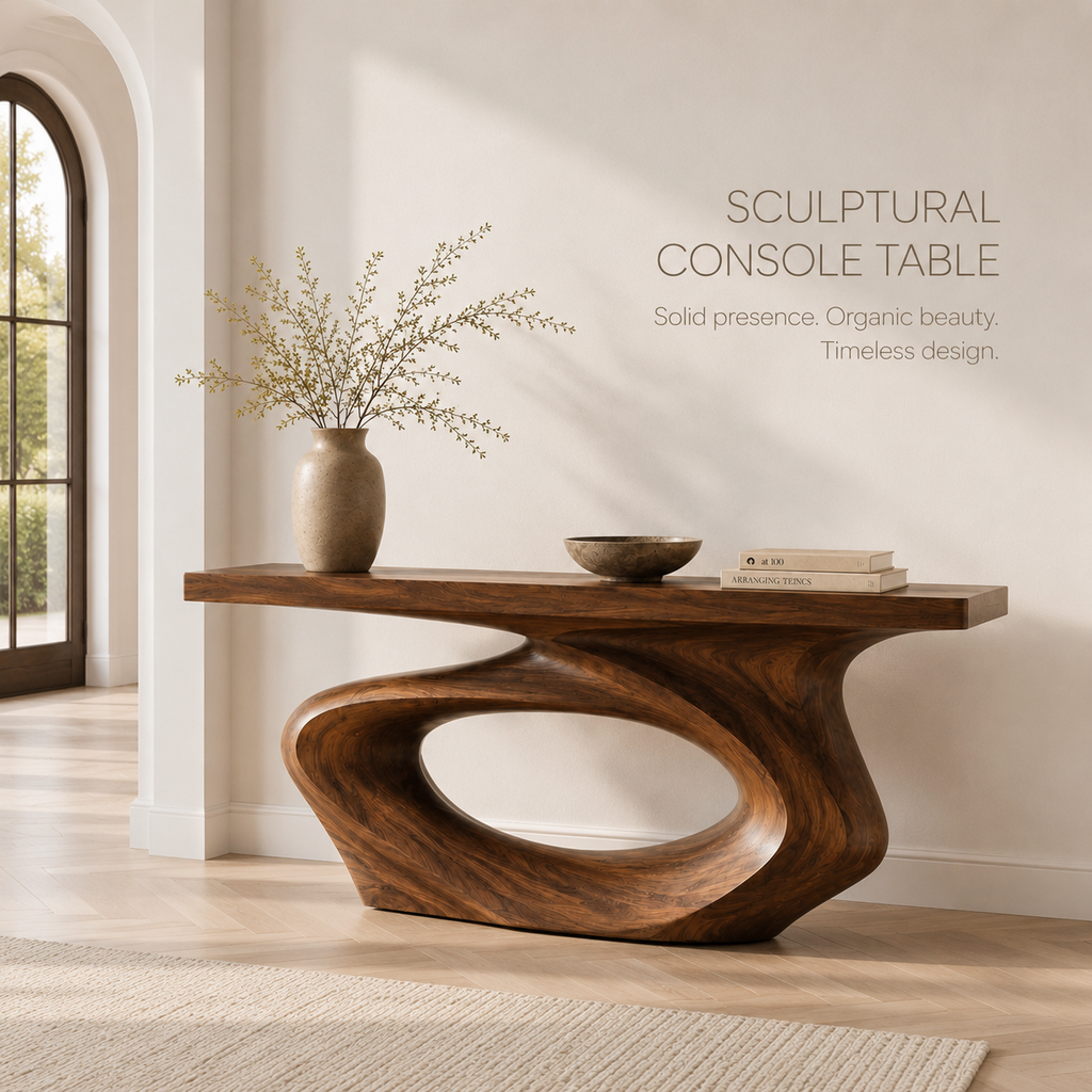 Nolan Sculptural Entry Console Table - product image 03