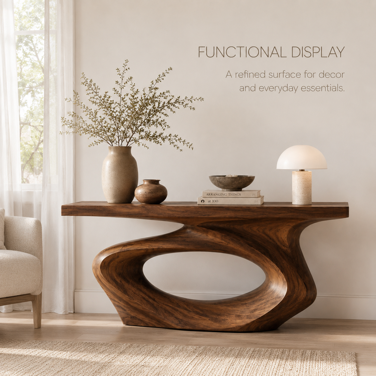 Nolan Sculptural Entry Console Table - product image 07