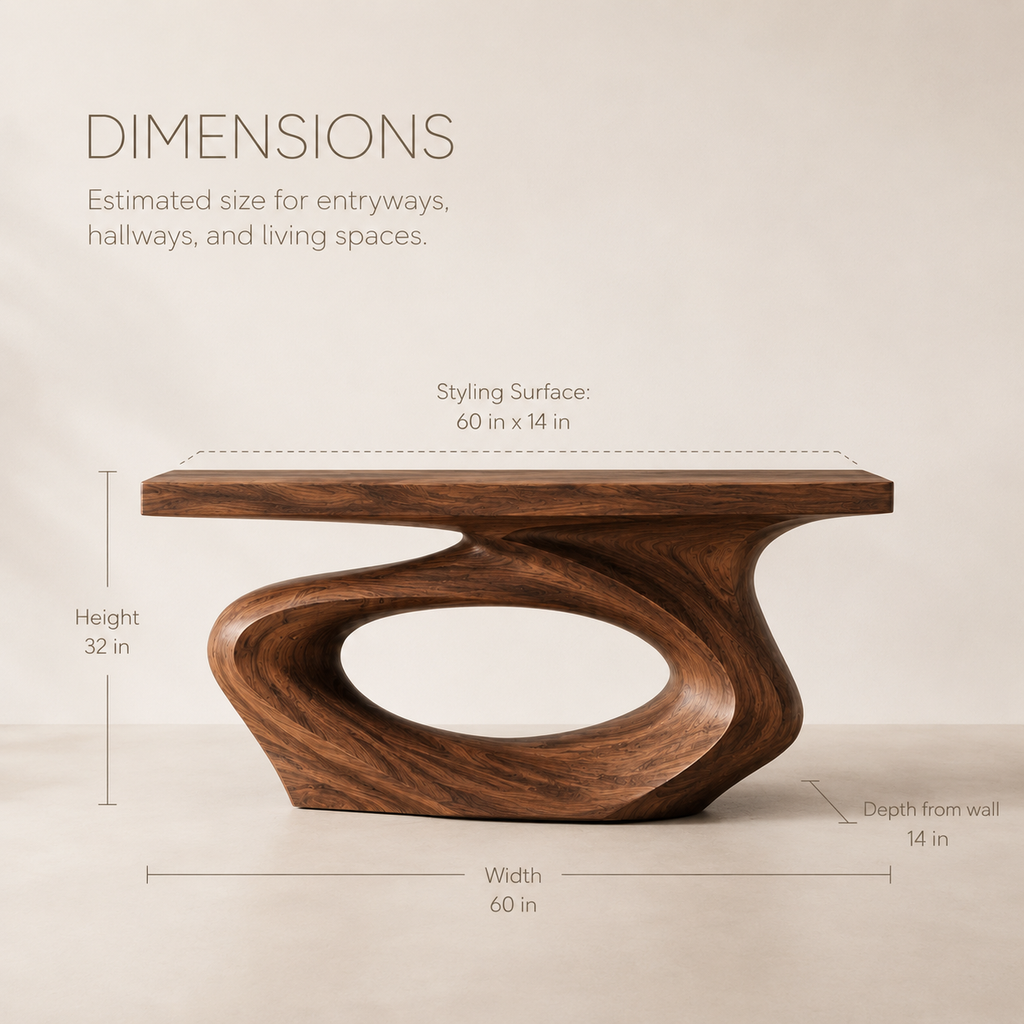 Nolan Sculptural Entry Console Table - product image 08