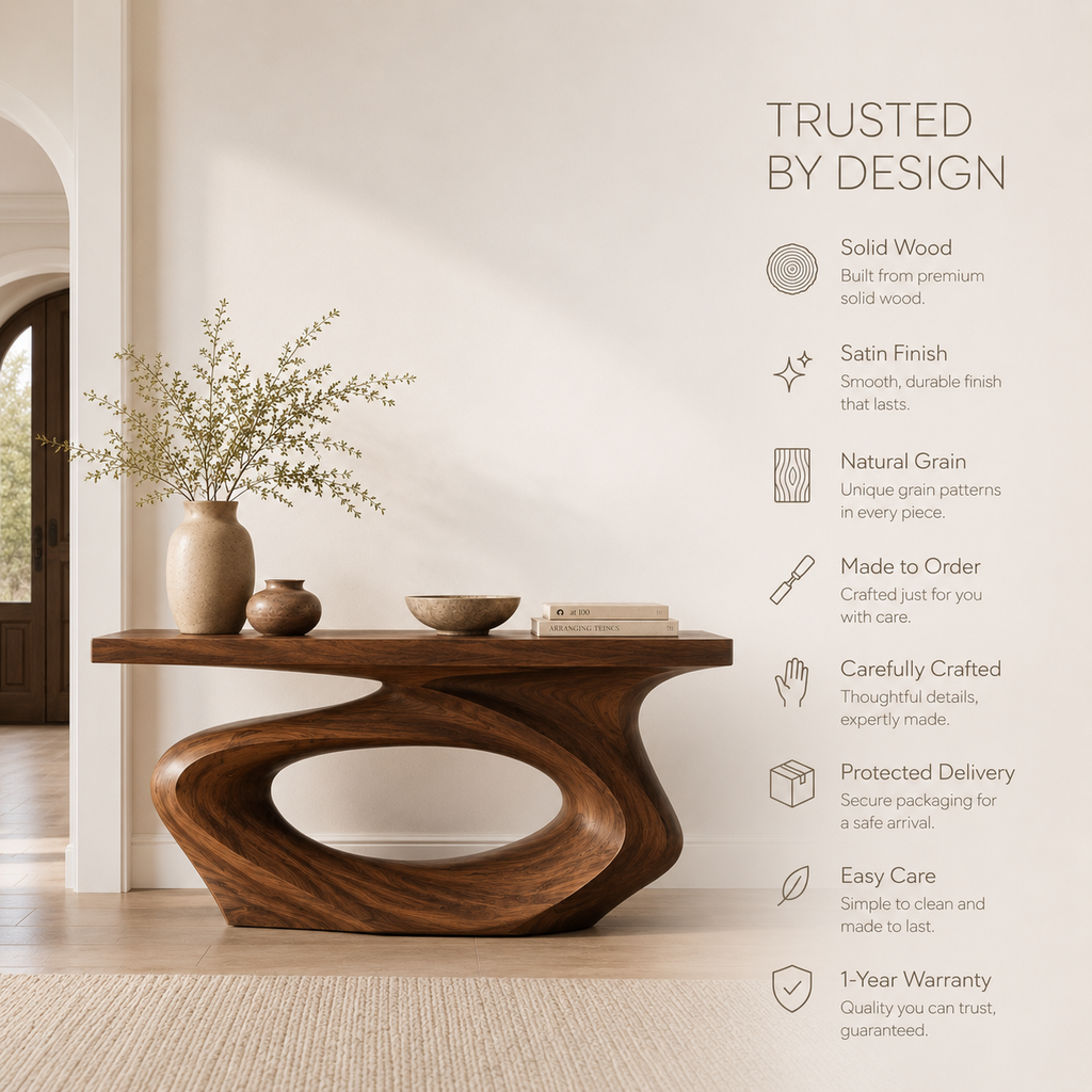 Nolan Sculptural Entry Console Table - product image 10