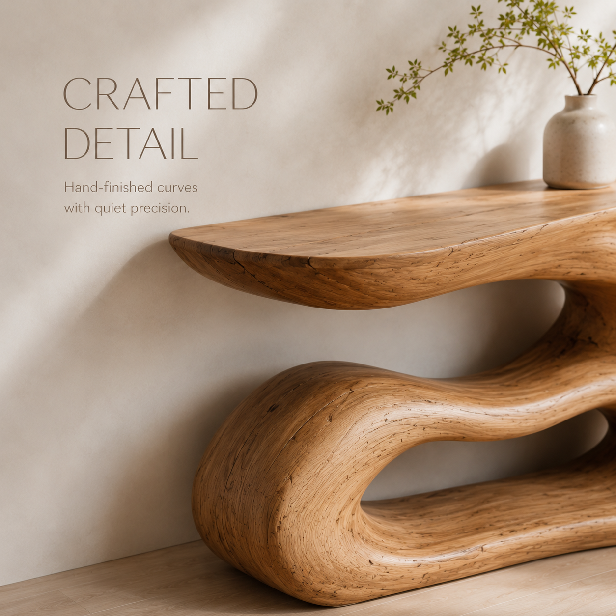 Orla Flowing Wood Console Table - product image 08