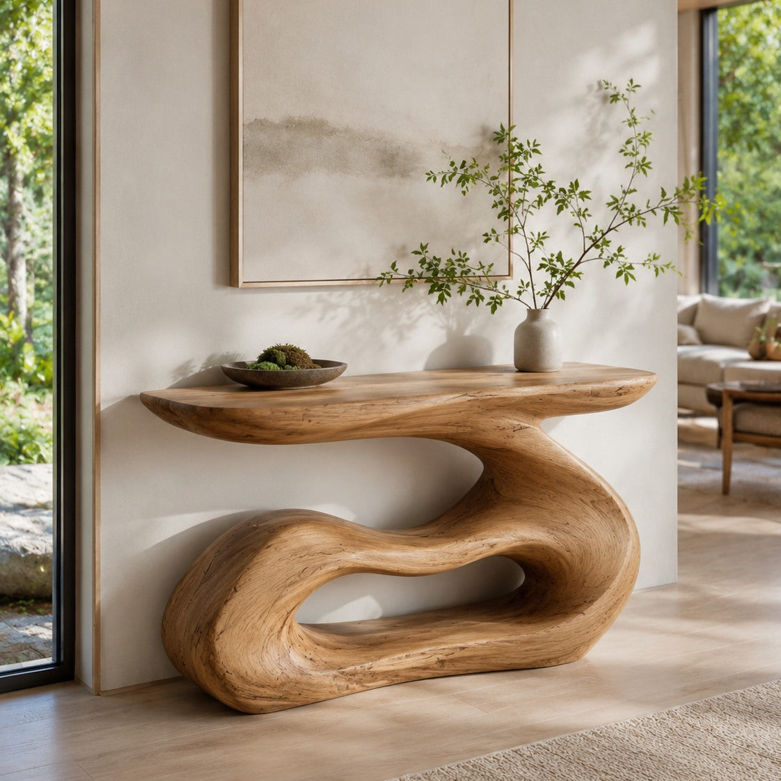 Orla Flowing Wood Console Table - square cover image