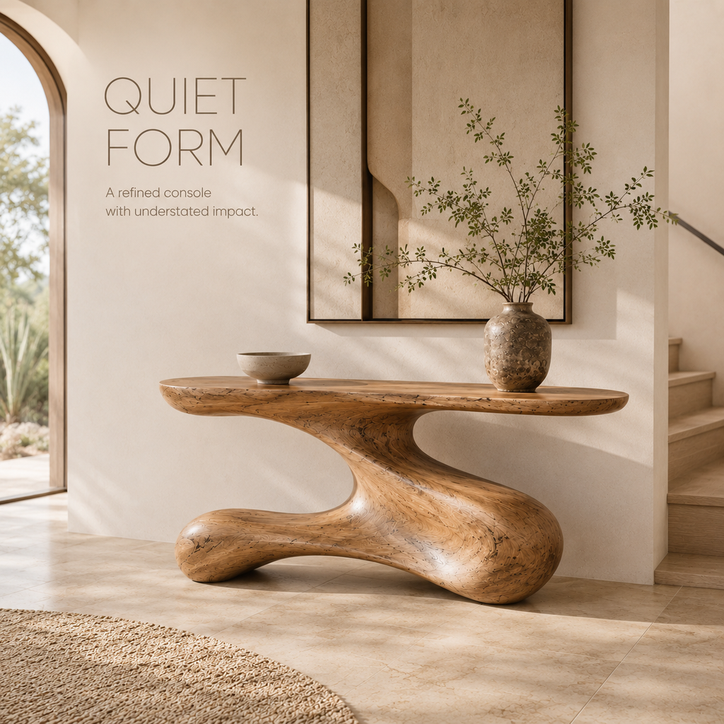 Perrin Rounded Foyer Console Table - product image 04