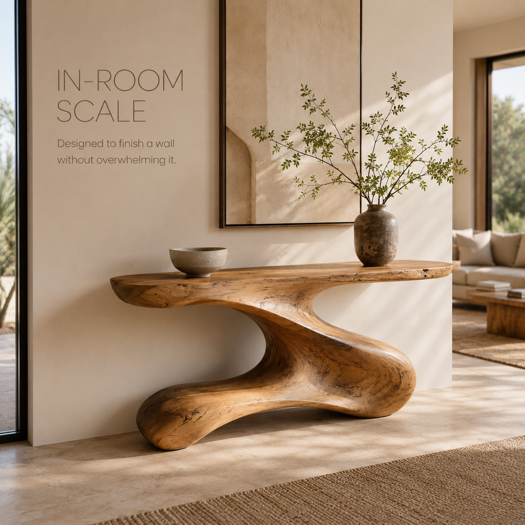 Perrin Rounded Foyer Console Table - product image 05