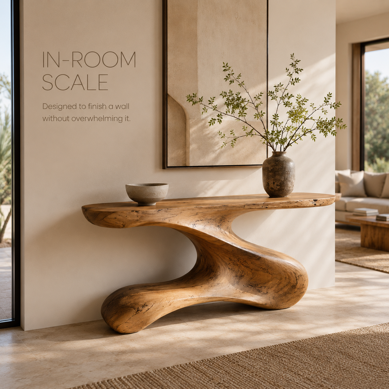 Perrin Rounded Foyer Console Table - product image 05