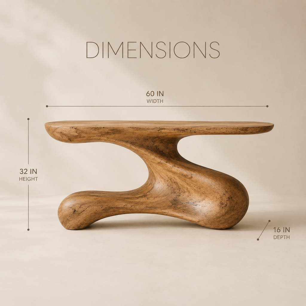 Perrin Rounded Foyer Console Table - product image 09