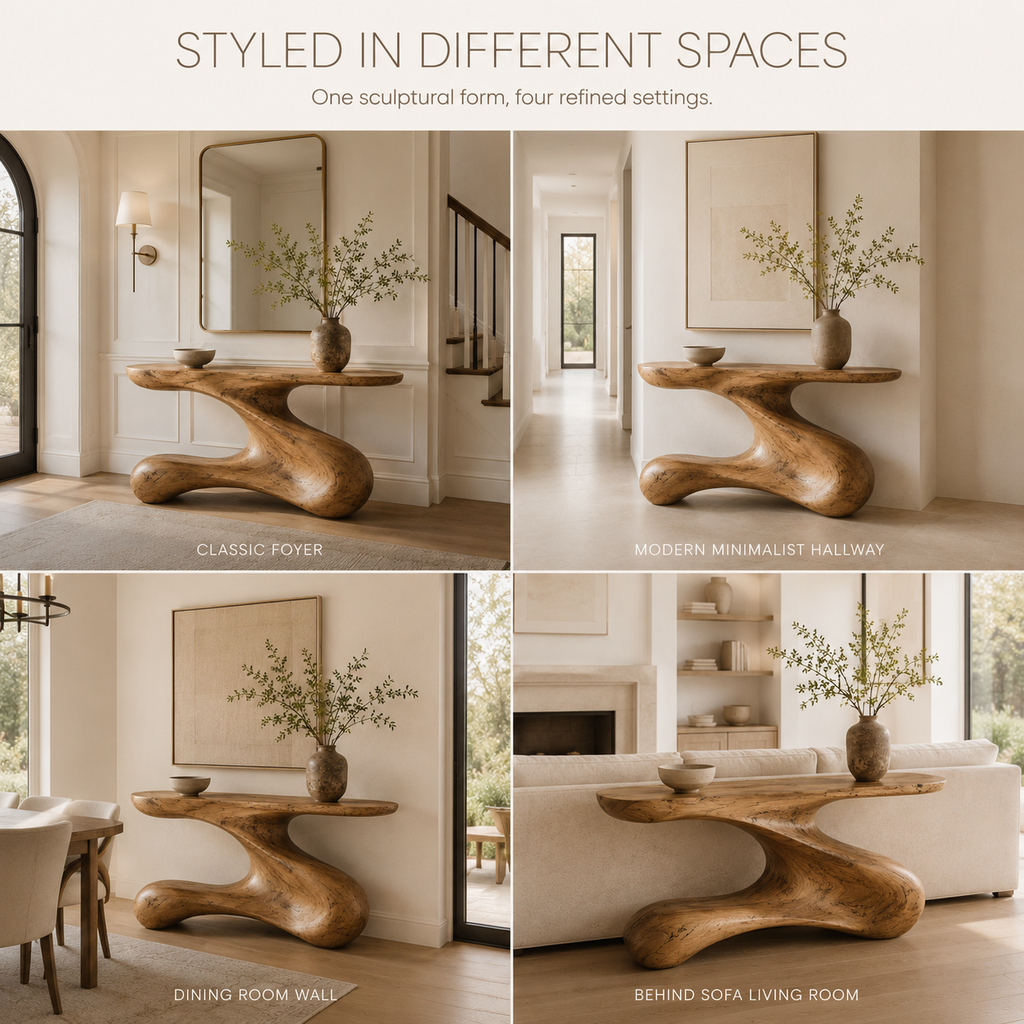 Perrin Rounded Foyer Console Table - product image 11