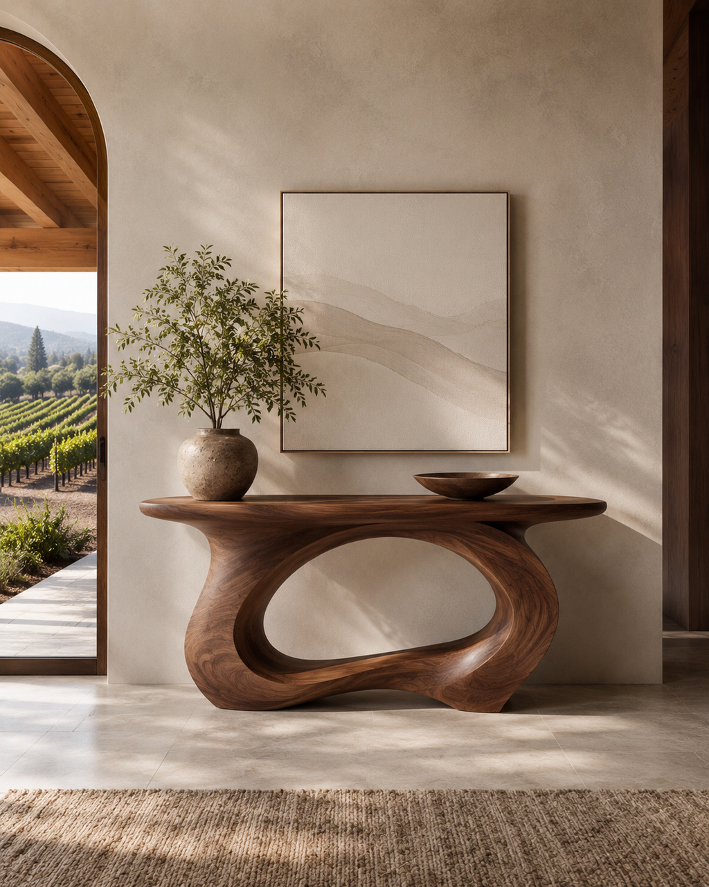 Quinn Gallery Wood Console Table - main view