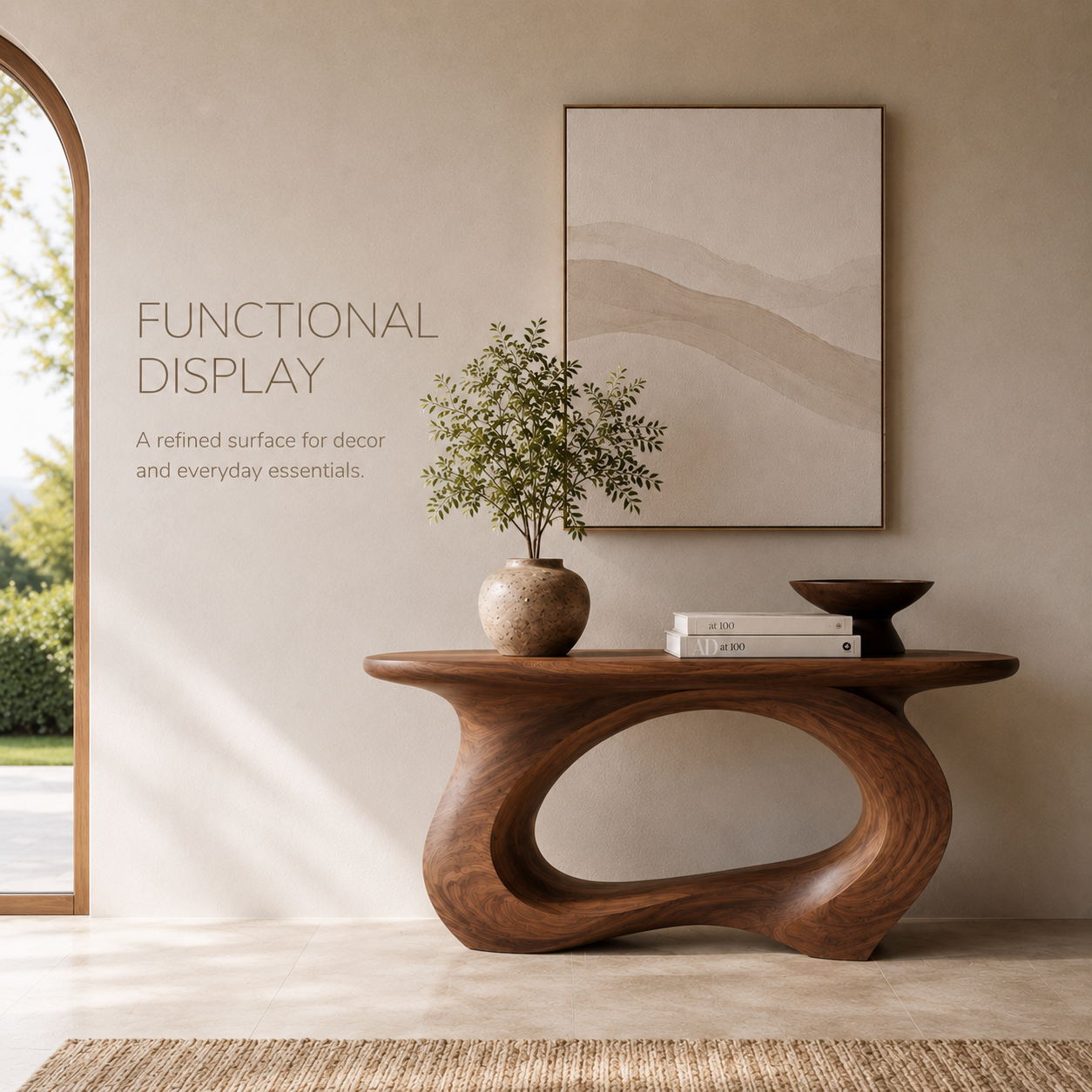 Quinn Gallery Wood Console Table - product image 05