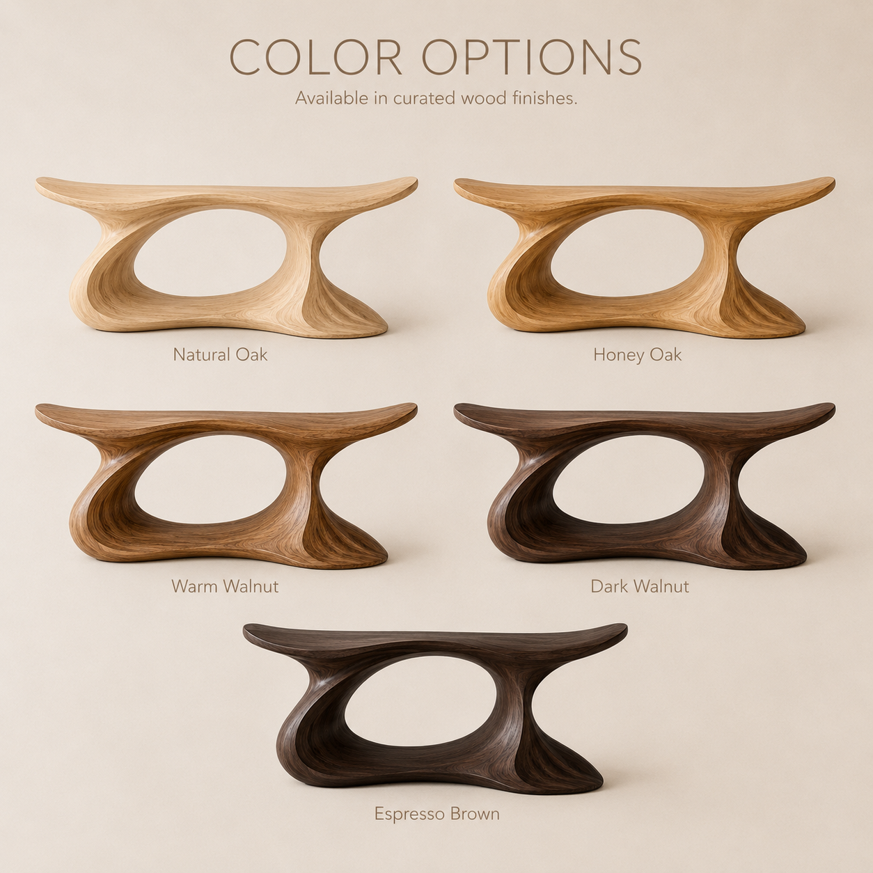 Selene Warm Walnut Console Table - product image 02