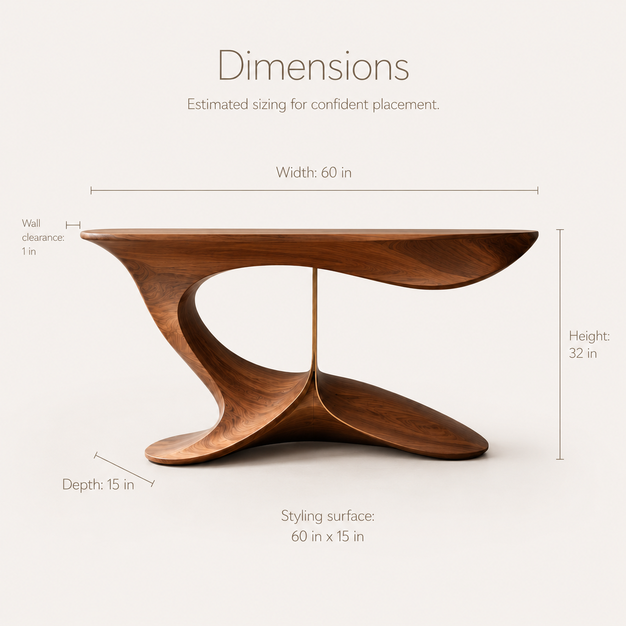 Talia Sculpted Console Table - product image 08
