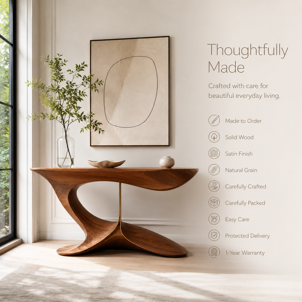 Talia Sculpted Console Table - product image 09