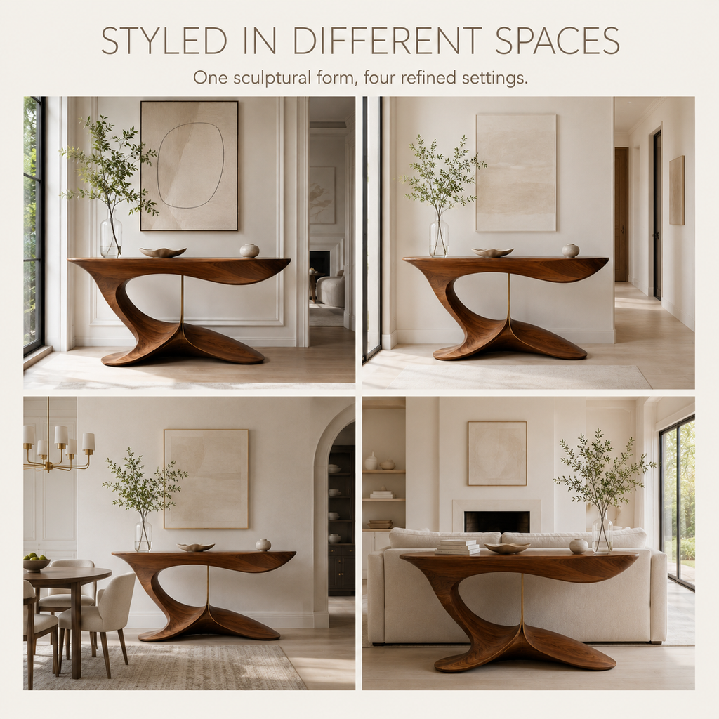 Talia Sculpted Console Table - product image 10