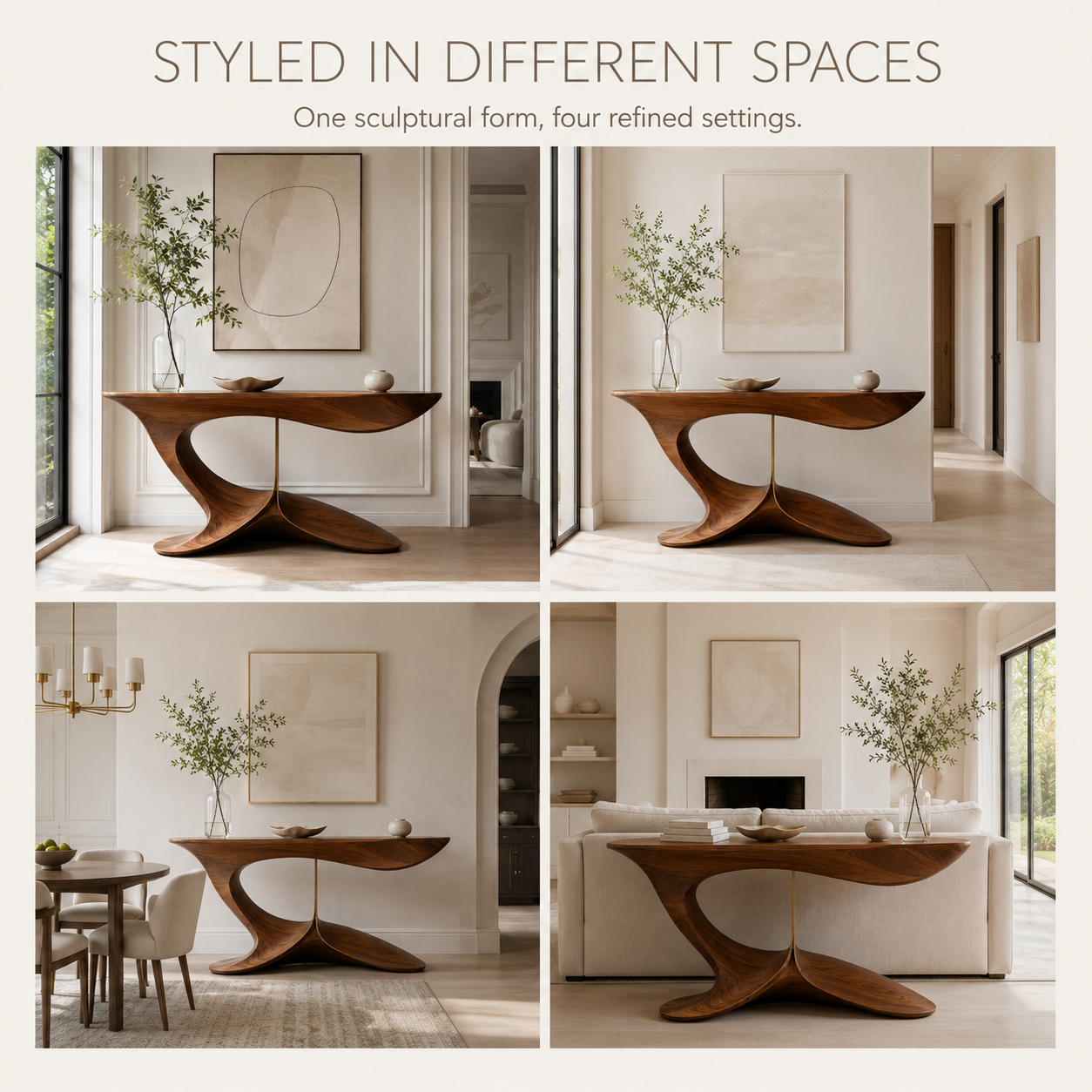Talia Sculpted Console Table - product image 10