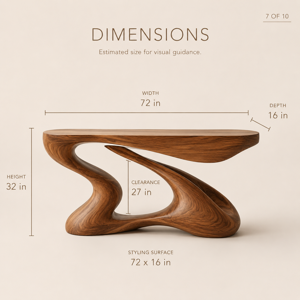 Uma Organic Entry Console Table - product image 08