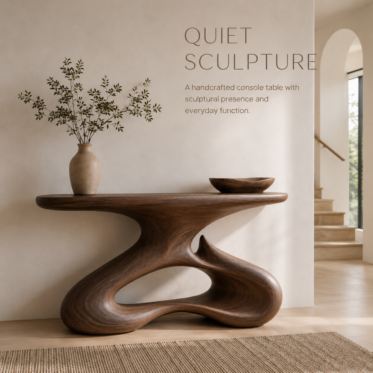 Xander Sculptural Console Table - product image 02