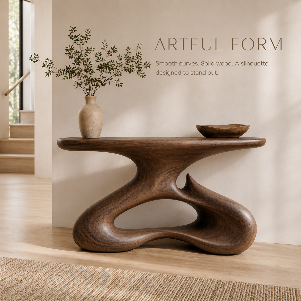 Xander Sculptural Console Table - product image 04