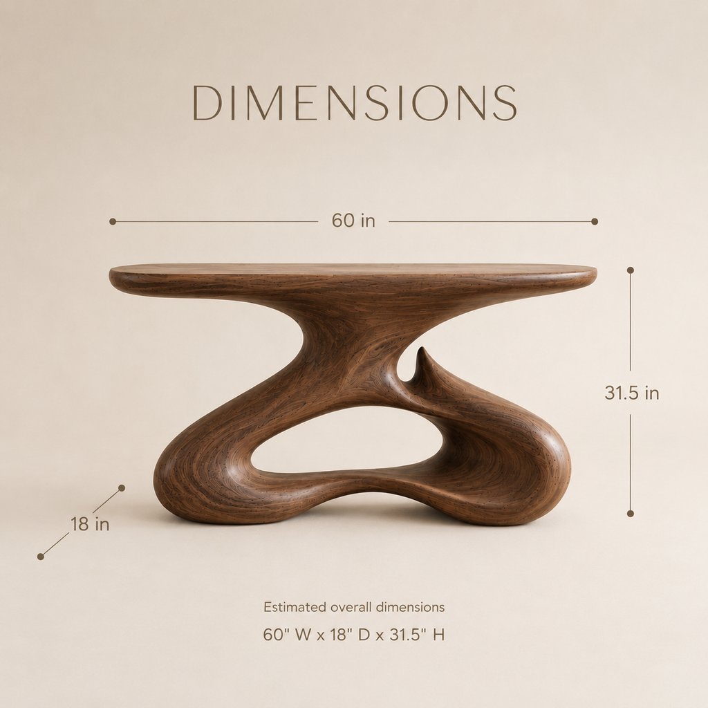 Xander Sculptural Console Table - product image 09