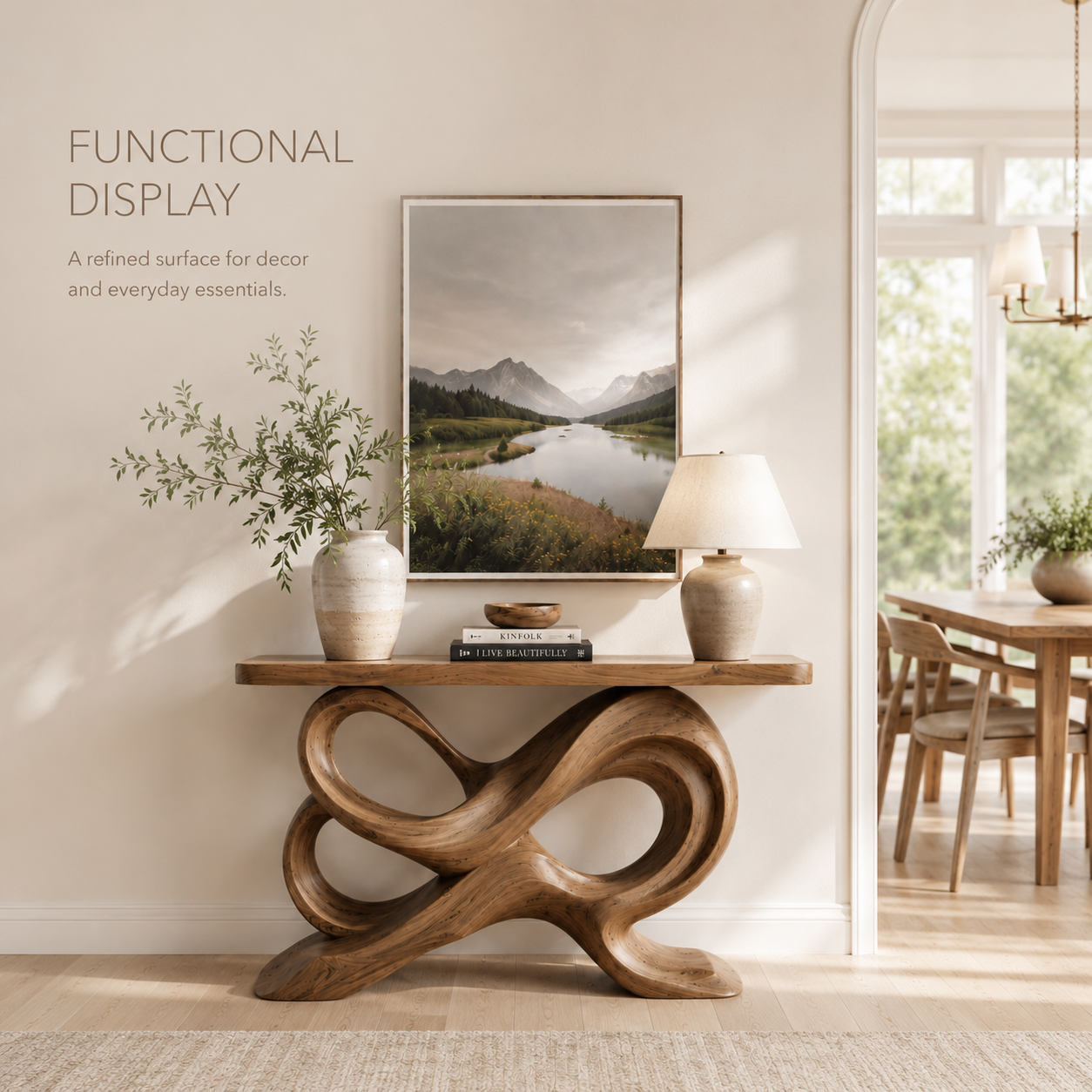 Alden Hollow Base Console Table - product image 07