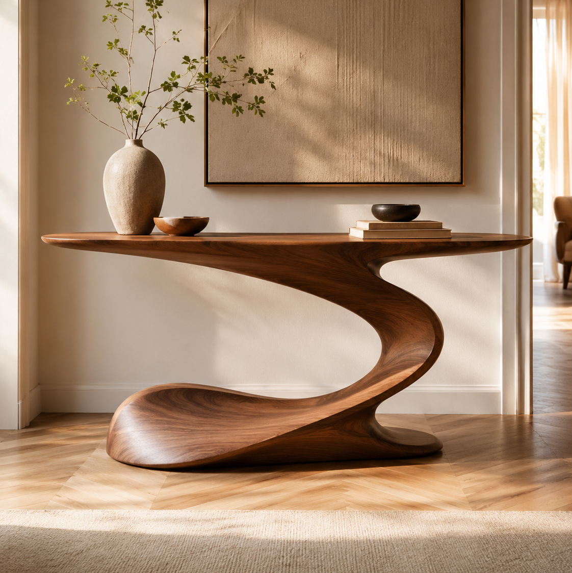 Brisa Soft Form Console Table - main view