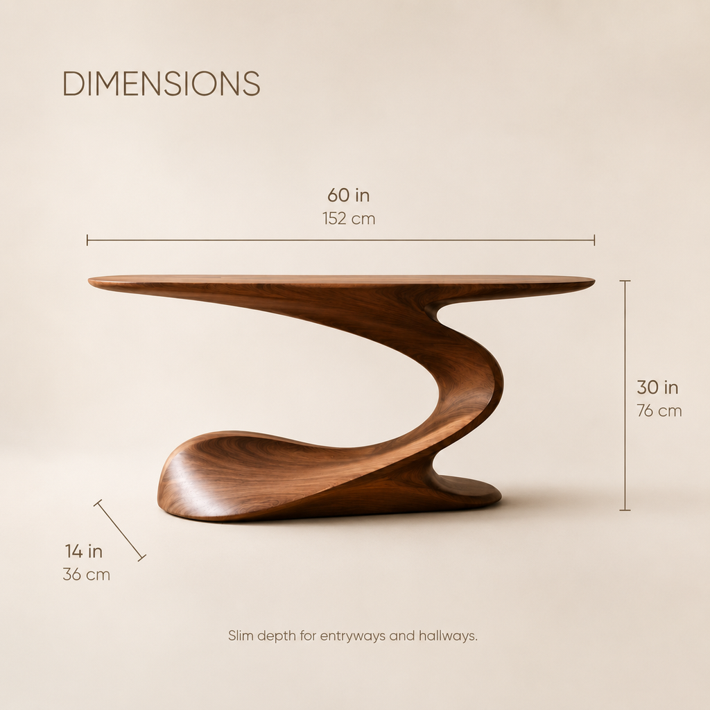 Brisa Soft Form Console Table - product image 09
