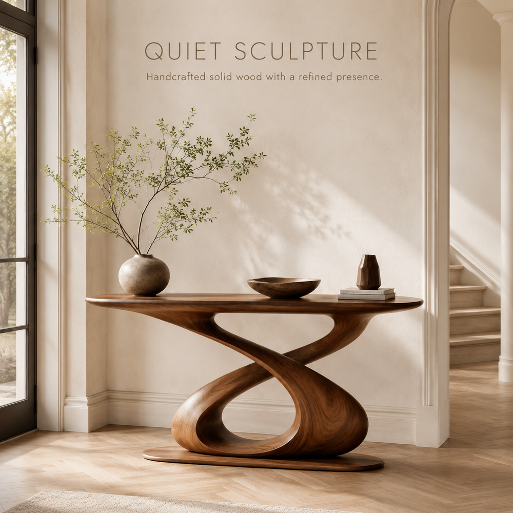 Celine Sculptural Hall Console Table - product image 02