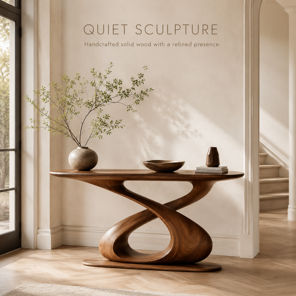 Celine Sculptural Hall Console Table - product image 02