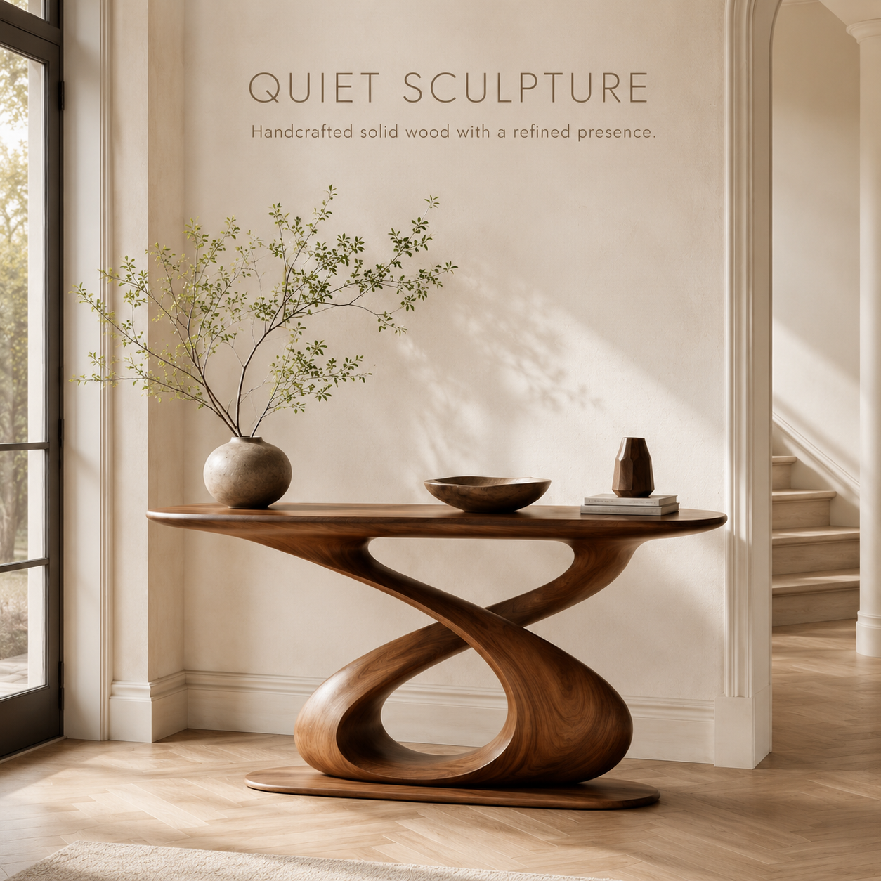 Celine Sculptural Hall Console Table - product image 02