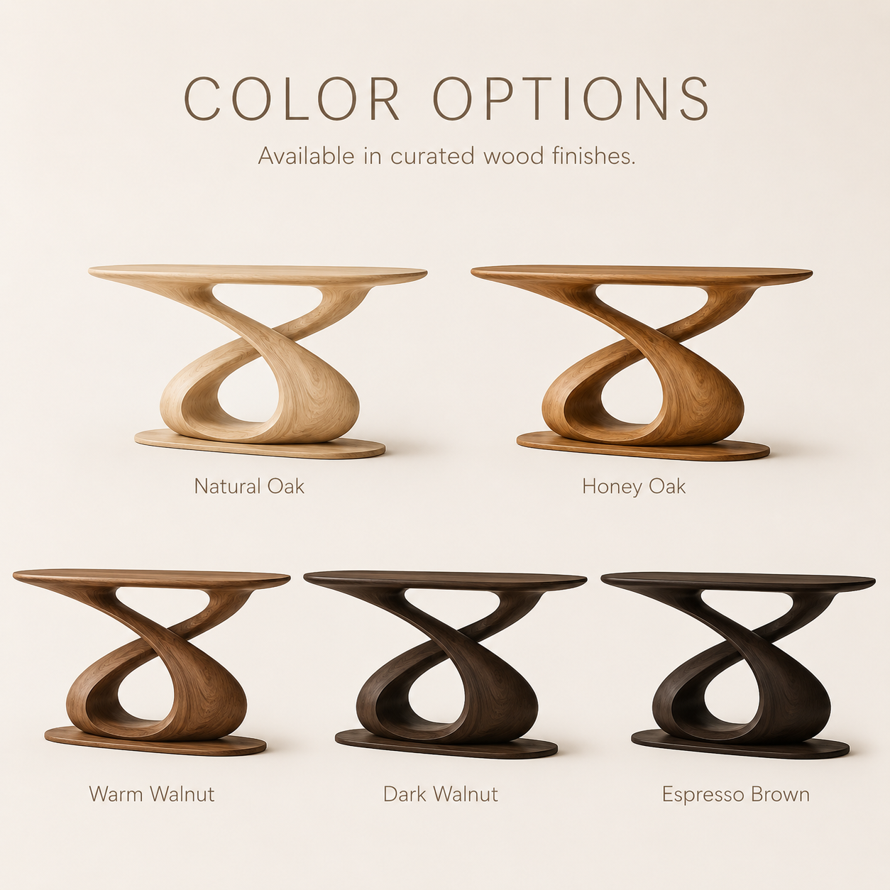 Celine Sculptural Hall Console Table - product image 03