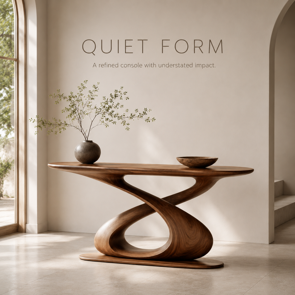 Celine Sculptural Hall Console Table - product image 04