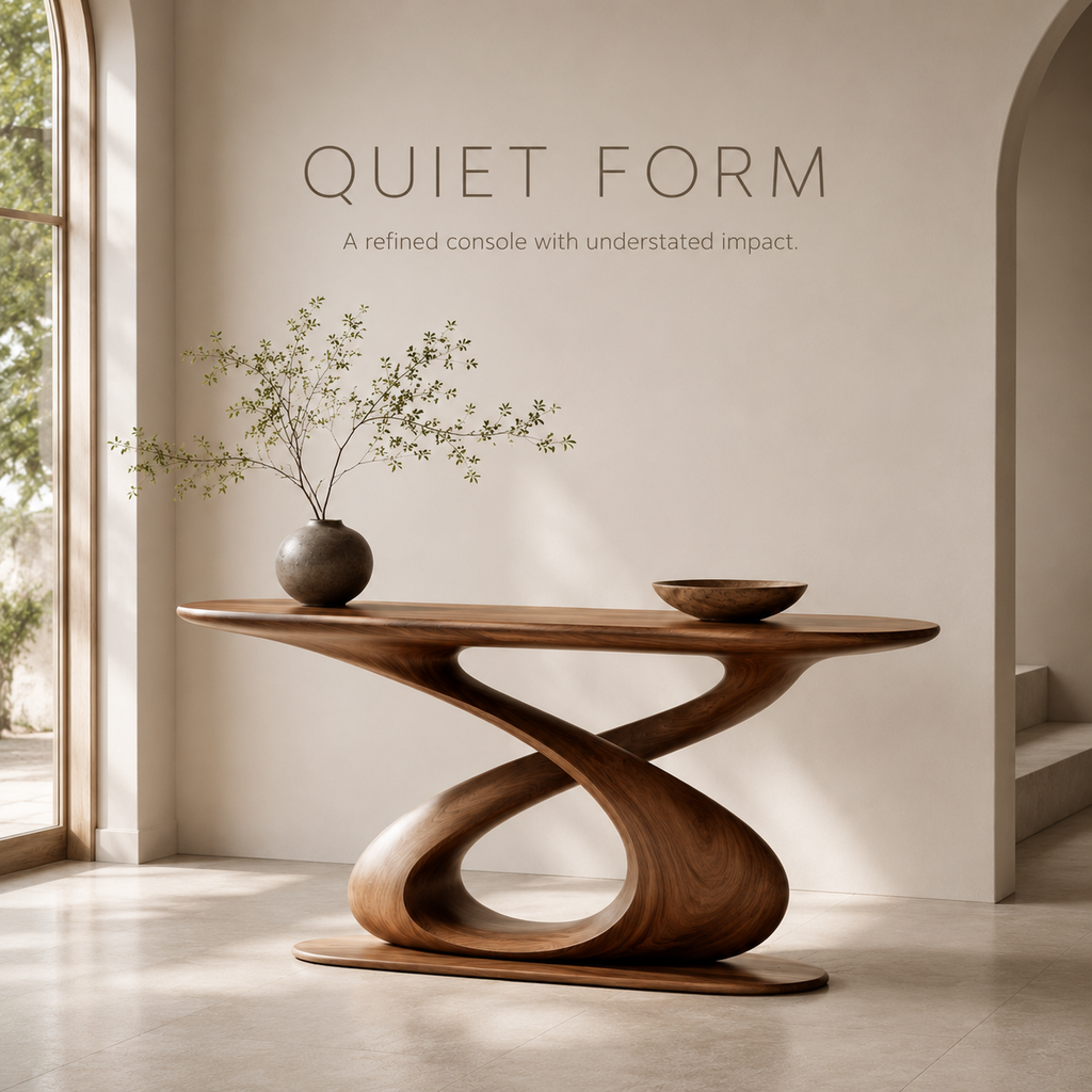 Celine Sculptural Hall Console Table - product image 04