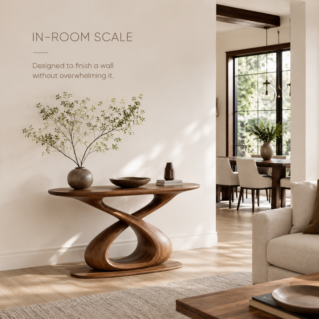 Celine Sculptural Hall Console Table - product image 05