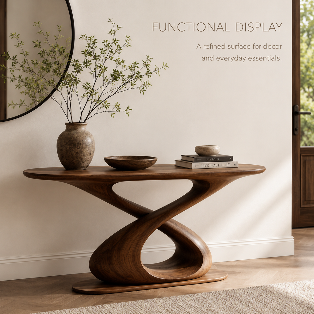 Celine Sculptural Hall Console Table - product image 08